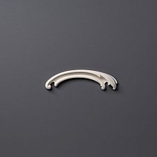 Carved overlay NPU-432R made of STAVROS polyurethane with wavy curls and arcs for furniture and door decoration, right version photo
