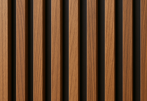 Vertical wooden planks for interior &mdash; close-up