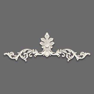 Polyurethane molding on the ceiling under the chandelier