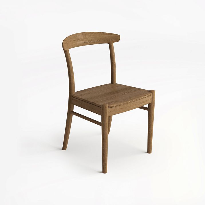 Chair Archie 003-003 in dark finish, side view