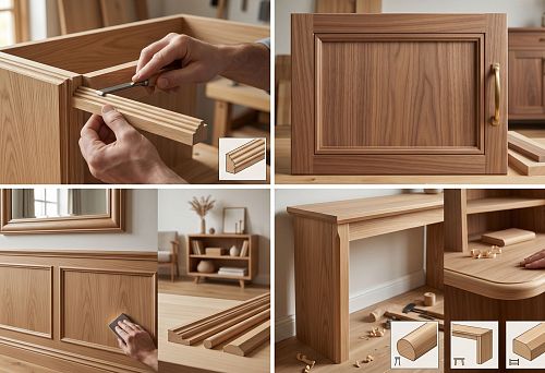 Wooden layout for finishing: how to choose a profile for joints, facades, frames, panels and furniture