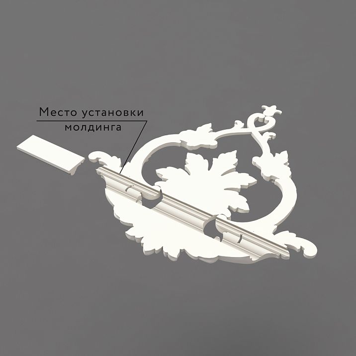 Polyurethane overlay MLDPU-3-2, reverse side, how to install molding