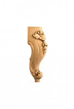Carved Furniture Leg MN-073 &mdash; made of solid oak or beech