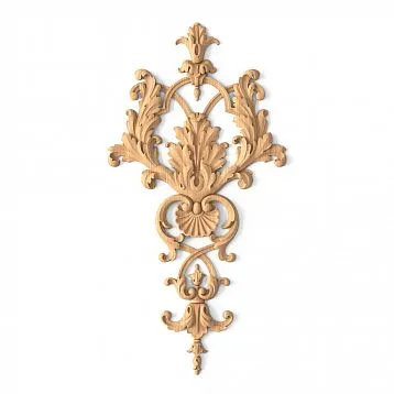 Drawing of carved wooden inlay