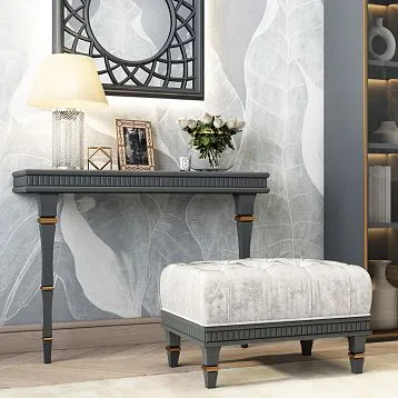 Curved wooden leg for a chair for a sofa