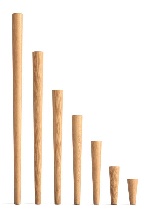 MN-145 solid beech and oak legs for furniture