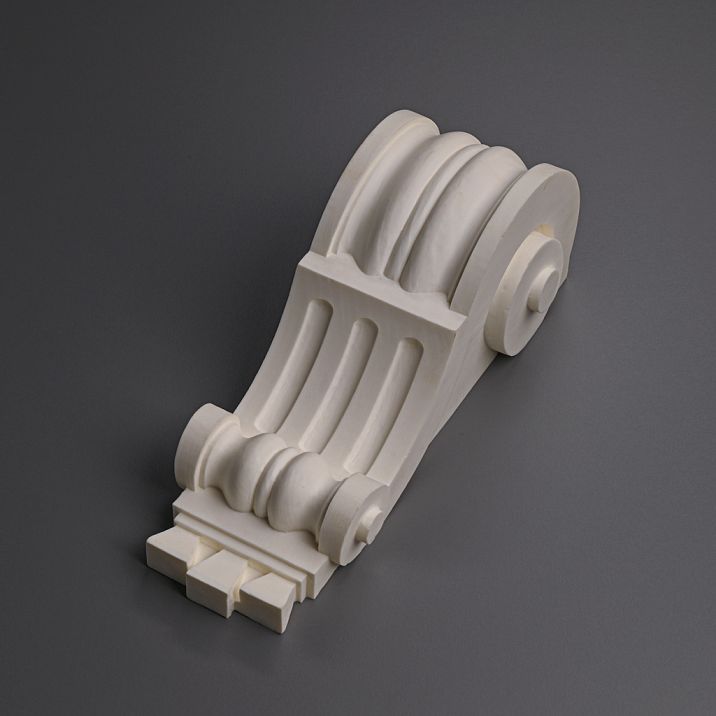 Polyurethane carved bracket KRPU-027, wall or furniture relief &mdash; order now