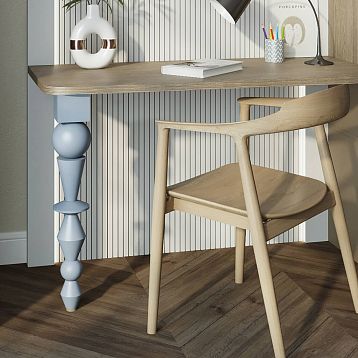 Geometric shape KN-008 made of solid wood with a 34 mm hole