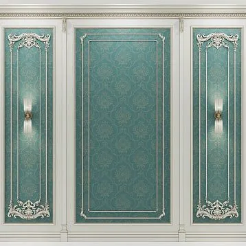 Carved applique from oak or beech N-406 for wooden wall decor