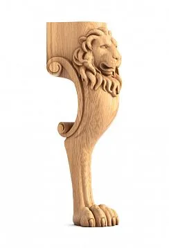 Leg in the shape of a paw for furniture MN-046