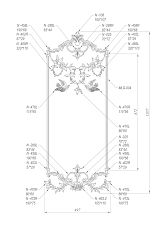C-049 wooden decor set - detailed composition