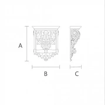 Exclusive wooden bracket KR-047 from Stavros