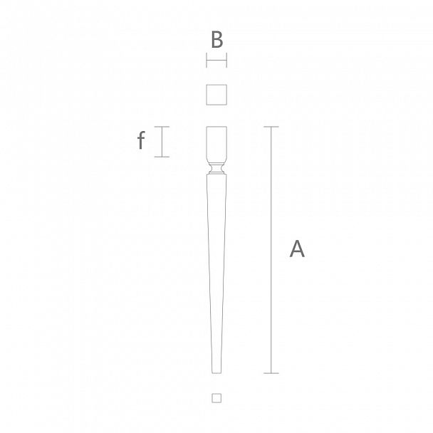 Геометрическая мебельная ножка MN-188 - 2