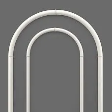 CPU-3-4 Decorative Molding Kit &mdash; upper arched part, close-up of joints and profile of polyurethane frame for painting