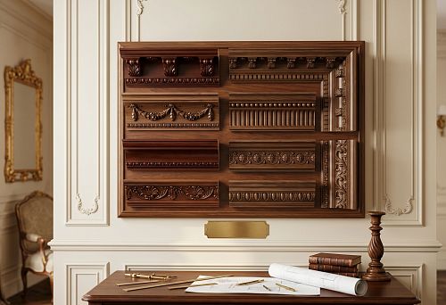 Top interior line: wooden cornice &mdash; how to choose a profile for classic finishing