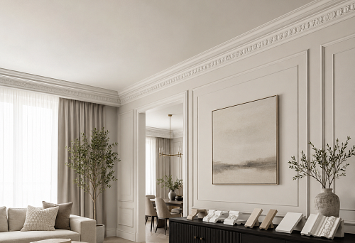 How to close the gap between the wall and ceiling: cornice, ceiling plinth or molding