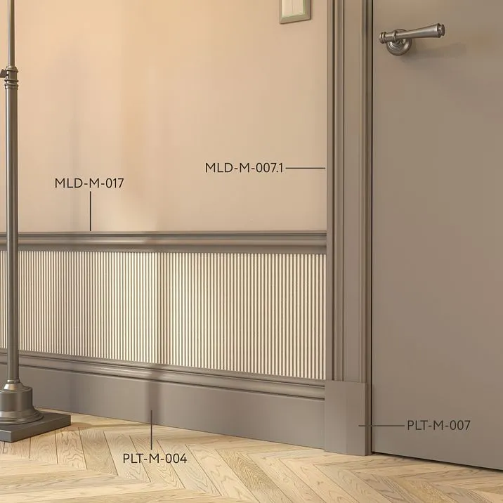 MDF trim MLD-M-007.1 for doors and openings