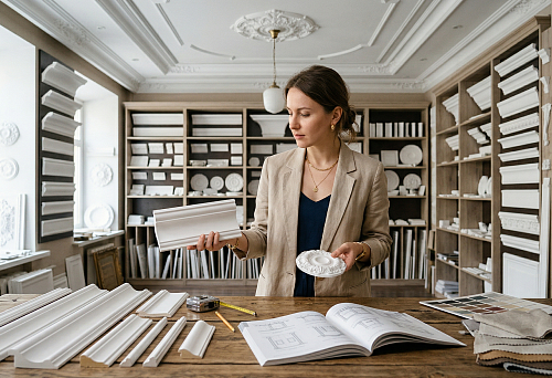 Moldings in Interior Design: How to Choose Moldings, Cornices, and Rosettes for Walls and Ceilings