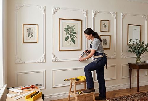 Corner decor for polyurethane moldings: how to assemble beautiful frames on the wall