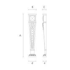 Unique facade details for decoration drawing