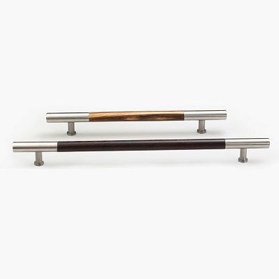 Furniture handle Oscar HL-061-1M из дерева с металлическими вставками