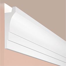 Cornice polystyrene HIWOOD 90mm x 27mm x 2.0m, made of polyurethane, 90 mm size, buy at Stavros