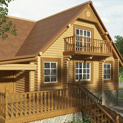 Резная балясина BNL-2 фото применения для лестниц дома