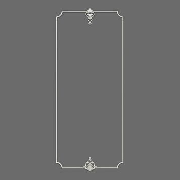 Set of decorative moldings CPU-12-2 Petersburg for accent wall decoration
