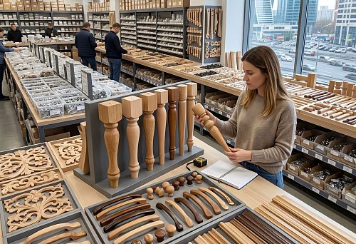 Wholesale furniture fittings in Moscow: how to choose wooden handles, legs, overlays and moldings