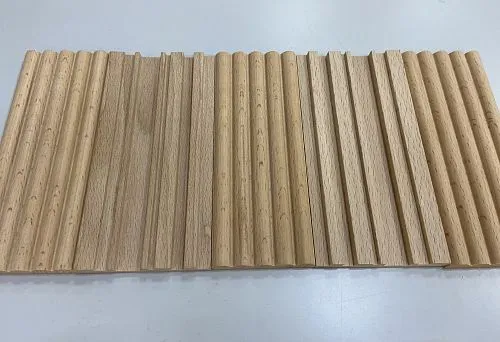 Photo of wooden plank with relief profile, highlighting its natural beauty and strength.