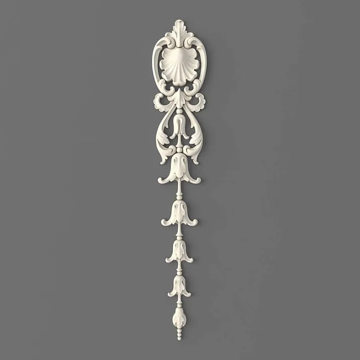 NPU-499 polyurethane molding decor &mdash; a vertical decorative overlay in classic style