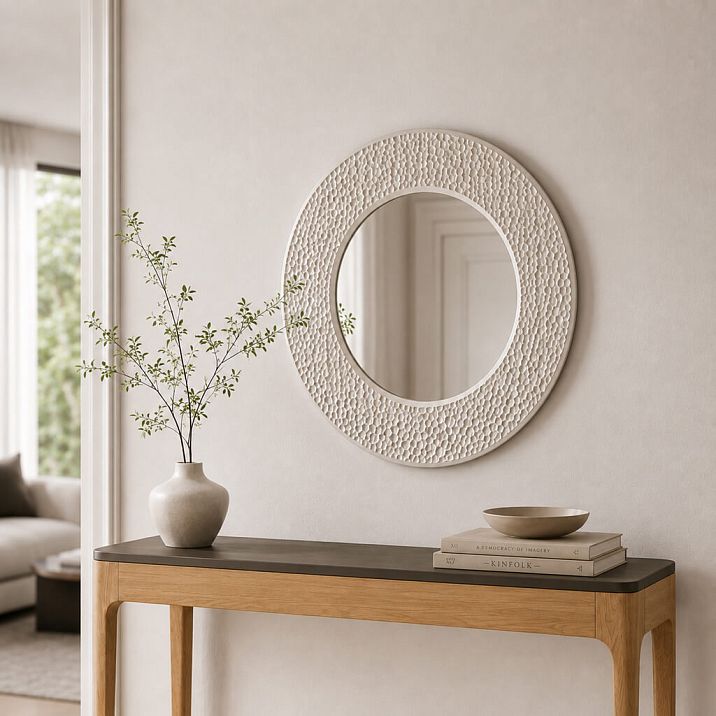 Mercury 008-006 - round mirror in an MDF frame