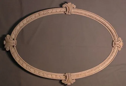 Elegant Oval Wooden Frame for Interior Decoration