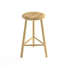 Half-bar stool TBR-005 from natural beech of Prestige series, dimensions 445&times;650&times;430&times;350 mm