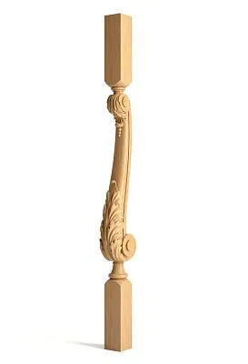 Wooden baluster L-005 в классическом стиле с цилиндрической или конической формой