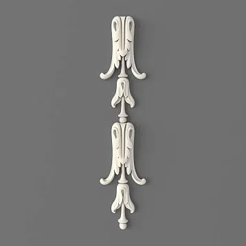 NPU-505 polyurethane molding decor &mdash; a vertical decorative overlay in a classic style.