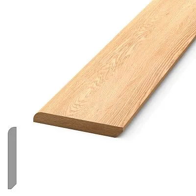 Skirting board PLT-005 из массива бука и дуба – декоративный элемент для оформления интерьера