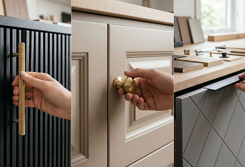 Furniture handles and decorative elements for facades: how to combine relief, grip, and scale