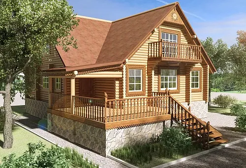 Wooden decor for the dacha