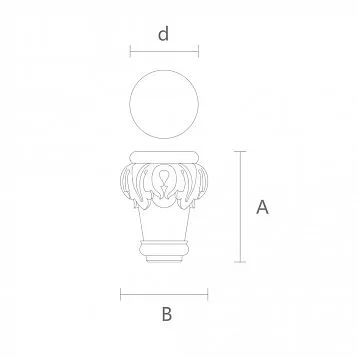 Furniture Leg with Carved Decoration MN-001