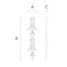Wooden decor N-505 drawing