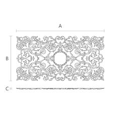 Wooden carved decor N-175.1 drawing