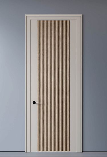 Idea for decorating a door with a slatted panel PAN-001