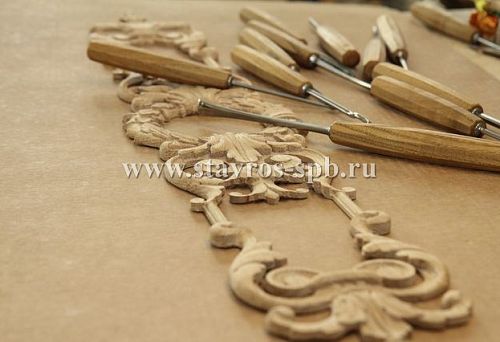 Carved window casings in Stavropol