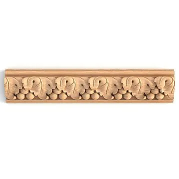 K-063 carved trim with grapevine pattern