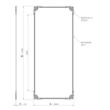 CPU-2-3 molding decor set. Collection