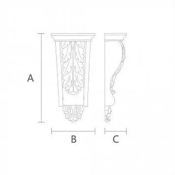 Carved Mount KR-014 for an elegant interior