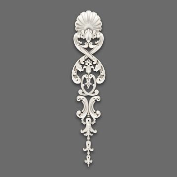 NPU-237 Molded Decoration &mdash; a polyurethane carved insert with detailed 3D patterns.