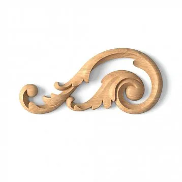 Elegant Carved Insert from Oak or Beech N-293L