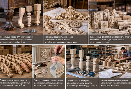 Manufacture of furniture parts in small batches